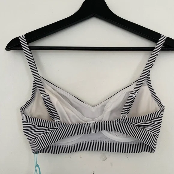 Sea Level Australia Positano Stripe Underwire DD/E Cup Bikini Top Size 4 - Picture 3 of 7